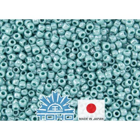 TOHO® sēklu pērles necaurspīdīgi spīdīgs tirkīzs TR-11-132 11/0 (2,2 mm) 10 g TR-11-132