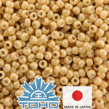 TOHO® Seed Beads Opaque-Lustered Dk Beige TR-11-123D 11/0 (2,2 mm) 10 g. TR-11-123D
