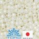 TOHO® Seed Beads Opaque-Lustered Navajo White 11/0 (2.2 mm) 10 g. TR-11-122