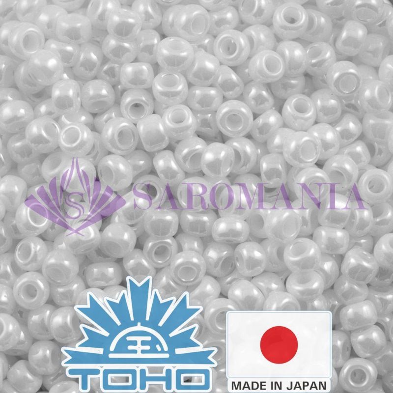 Toho Japanese Glass Seed Beads - Black Opaque - 11/0 2.2mm