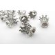 Spacer - Perle "Crown" 10x10 mm, 1 Stck. II0244