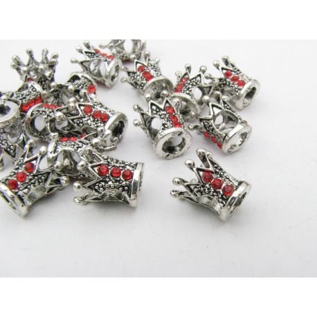 Spacer – bead "Crown" 10x10 mm, 1 pcs. II0246