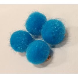 Fur bumblebees. Blue size 18x16 mm