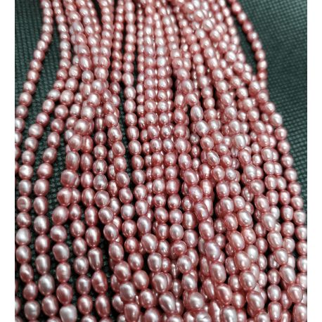 Natural Freshwater Pearls Class A 4-5x3.5-4 mm. ,1 strand GP0092