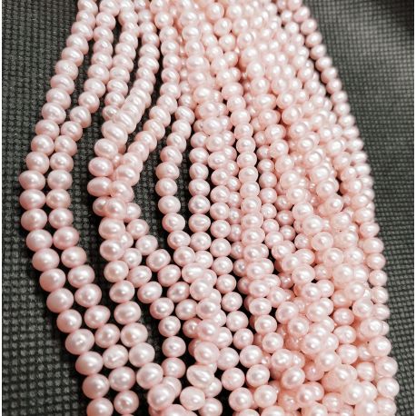 Natural Freshwater Pearls Class A 4x4.5 mm. ,1 strand GP0093