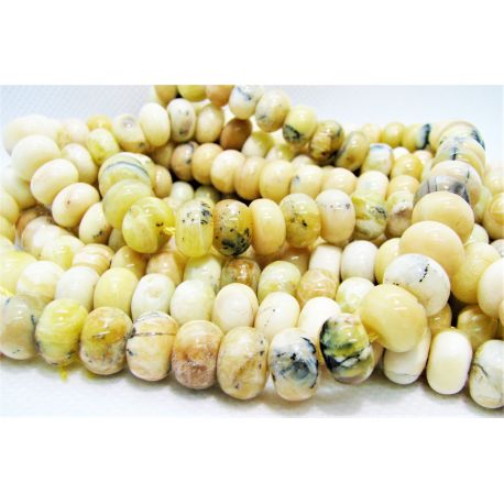 Natural Yellow Opal beads 10x6.5 mm. ,1 strand AK1641