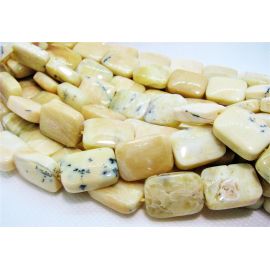 Dabīgas dzeltenas opāla pērles 18x13x6,5 mm. , 1 dzīsla AK1642