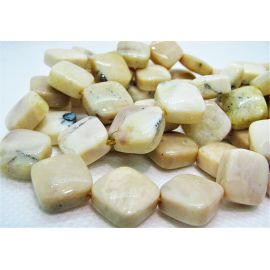Natural Yellow Opal Beads 14.5x14.5 mm. ,1 strand 