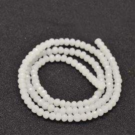 Glass beads 4x3 mm., 1 strand
