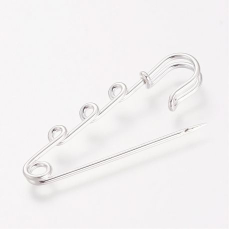Brooch clasp 50-55x15x5 mm. 4 pcs, 1 bag MD2181