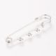 Brooch clasp 50-55x15x5 mm. 4 pcs, 1 bag MD2181