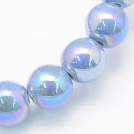 Käsitsi valmistatud keraamilised helmed 8 mm. 10 tk, 1 kott