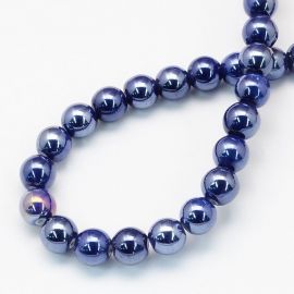 Käsitsi valmistatud keraamilised helmed 8 mm. 10 tk, 1 kott KK0325