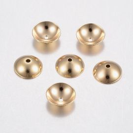 Stainless steel 304 cap 6x2 mm. 6 pcs, 1 bag
