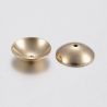 Stainless steel 304 cap 8x2.5 mm. 4 pcs, 1 bag gold color