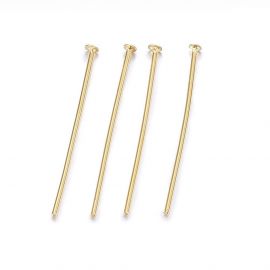 Stainless steel 304 pins flat head 20.5x1.5x0.6 mm. 20 pcs, 1 bag