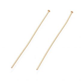 Stainless steel 304 pins flat head 50x1.7x0.7 mm. 20 pcs, 1 bag
