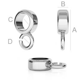 Kulona turētājs 925 10x3 mm. 2 gab., 1 soma SID0101