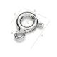 Necklace clasp 925 11x9 mm. 2 pcs., 1 bag SID0103