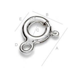 Kaelakee lukk 925 11x9 mm. 2 tk., 1 kott SID0103
