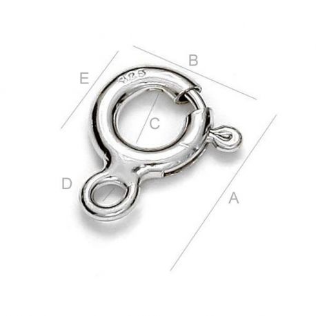 Necklace clasp 925 11x9 mm. 2 pcs., 1 bag SID0103