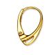 Gold-plated earring hooks 925 18x10 mm. 1 pair SID0097