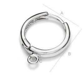 Auskaru āķi 925 17x15 mm. 1 pāris SID0099