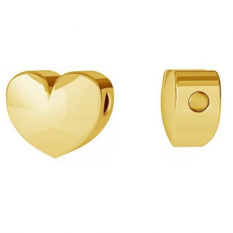 Gold-plated box "Heart" 925 7x6x4 mm. 1 pcs. SID0068