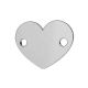 Lingid pistikud "Heart" 925 12x10 mm. 1 tk SID0075