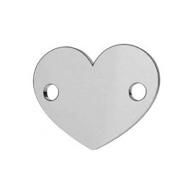 Saites savienotāji "Heart" 925 12x10 mm. 1 gab. SID0075