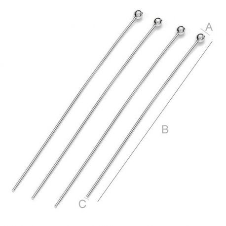 Stifte 925 mit Blase 925 50x0,50 mm. 4 Stück, 1 Beutel SID0065