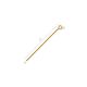Gold-plated pins with eyelet 925 50x0.8 mm. 2 pcs., 1 bag SID0111
