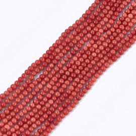 Jūrinis Bambukinis koralas (koralo imitacija) 2-3 mm., 1 gija AK1669