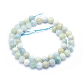 Natural Aquamarine beads 8-8.5 mm., 1 strand 