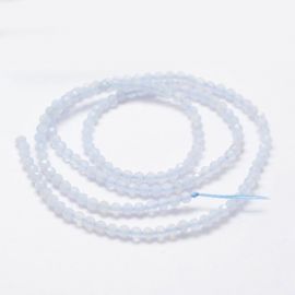 Natural Aquamarine beads 2 mm., 1 strand 