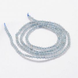 Natural Aquamarine beads 1.8 mm., 1 strand 