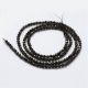 Dabiskās Obsidiana pērlītes 2 mm., 1 dzīsla AK1708