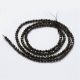 Natural Obsidian beads 2 mm., 1 strand AK1708