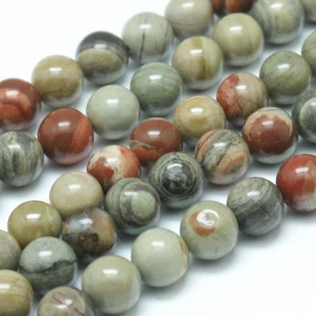 Natürliche Jaspio Perlen 4 mm, 1 Strang AK1701