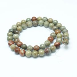 Looduslikud Jaspio helmed 4 mm., 1 haru