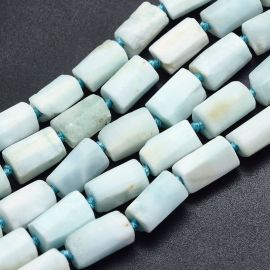 Natural Larimar beads 12-8x5-7 mm., 1 strand 