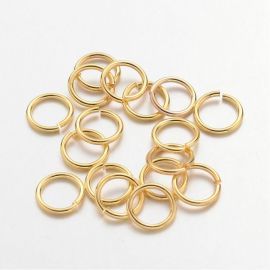 Avatud üksikud hüpperõngad 8x1 mm. 20 tk, 1 kott