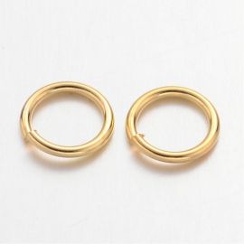 Avatud üksikud hüpperõngad 8x1 mm. 20 tk, 1 kott MD2213