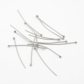 Stainless steel 304 pins with bubble 35x0.7 mm. 25 pcs, 1 pouch MD2215