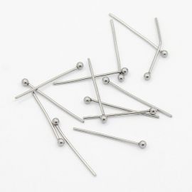 Stainless steel 304 pins with bubble 20x0.7 mm. 25 pcs, 1 pouch