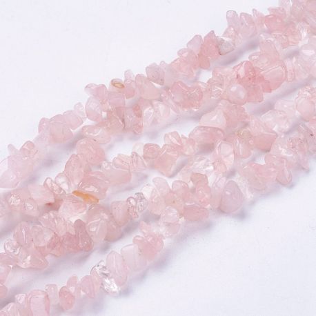 Natural Pink Quartz Rubble 10-4x6-4x4-2 mm., 1 strand AK1694