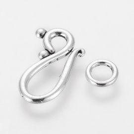 Kaelakee lukk 21x12 mm. 4 komplekti, 1 kott