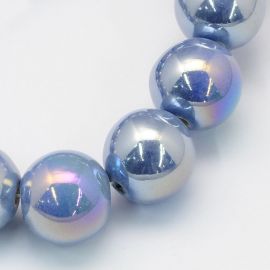 Käsitsi valmistatud keraamilised helmed 8 mm. 10 tk, 1 kott KK0330