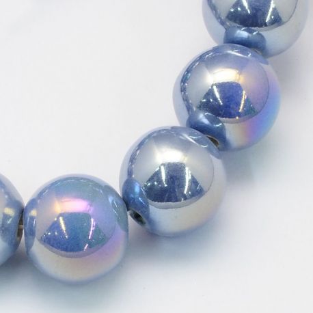 Käsitsi valmistatud keraamilised helmed 8 mm. 10 tk, 1 kott KK0330