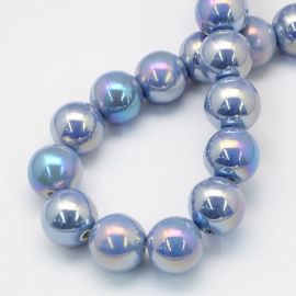 Käsitsi valmistatud keraamilised helmed 8 mm. 10 tk, 1 kott